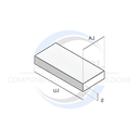 Profilo in Alluminio 6082 40x10 Anticorodal